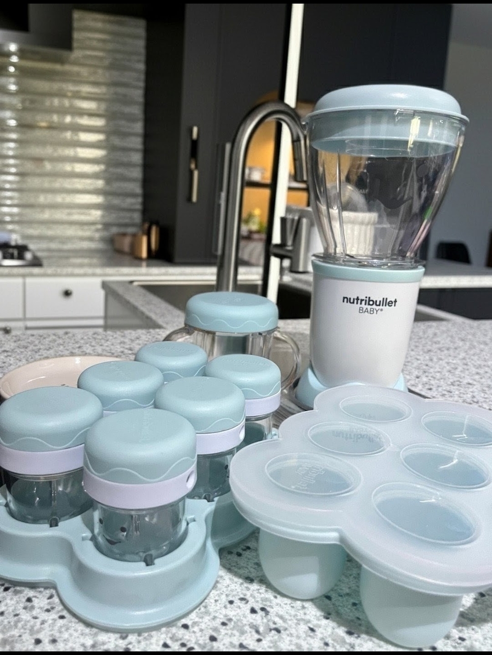 Nutribullet Baby Food Blender Set in Light Blue